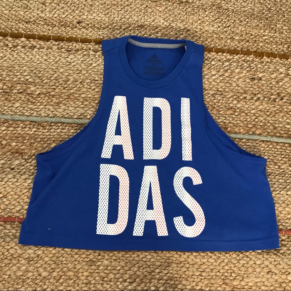 ⭐️(price drop) Adidas blue logo tee